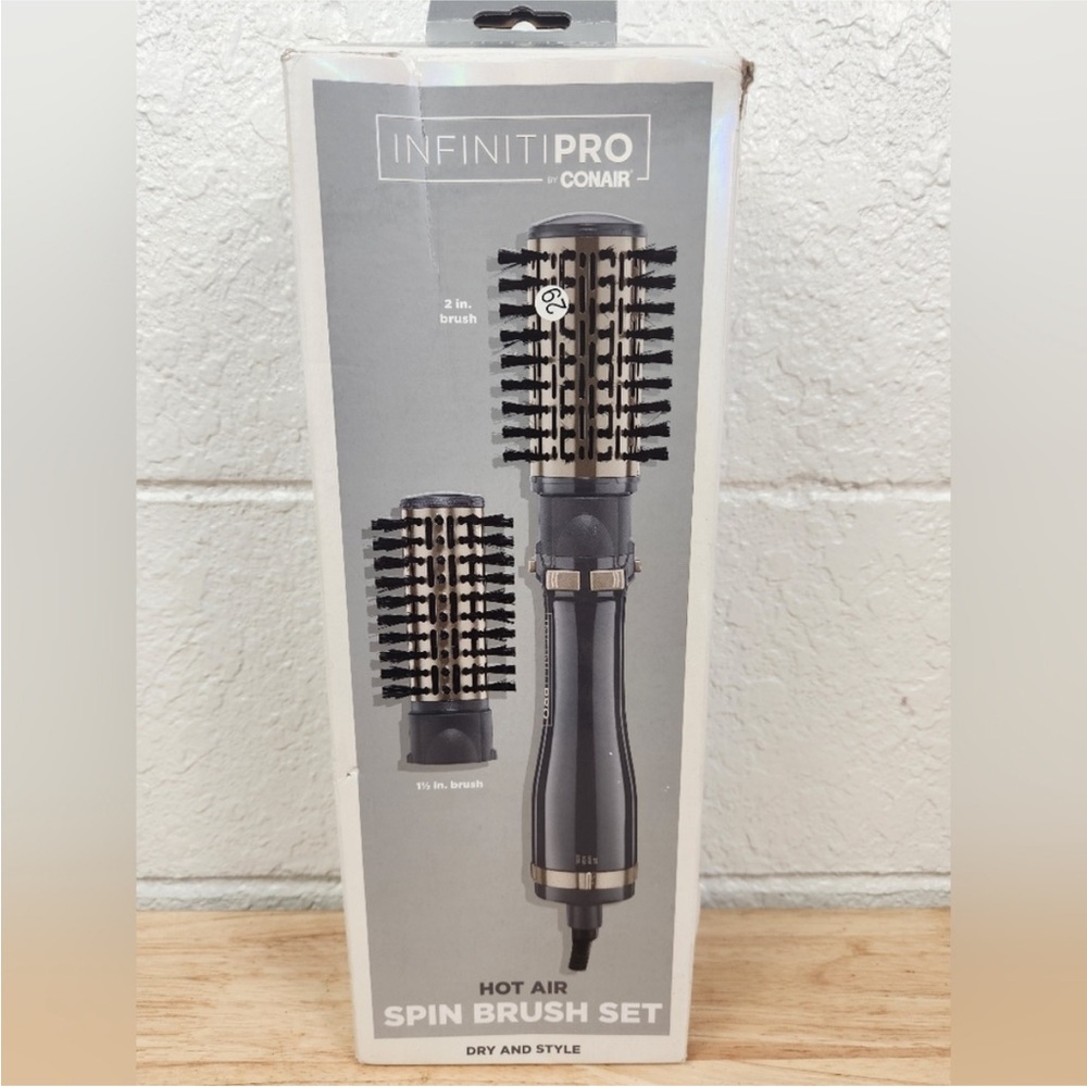 Conair BC191NN Infinity Pro Hot Air Spin Brush Set w/2" & 1-1/2" Brush
